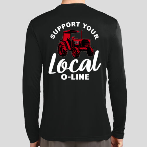 Support Your Local O-Line - Tall Long Sleeve PosiCharge ® Competitor Tee Thumbnail