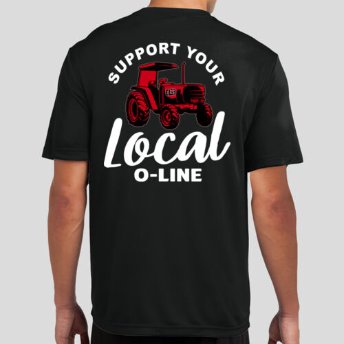 Support Your Local O-Line - Tall PosiCharge ® Competitor Tee Thumbnail